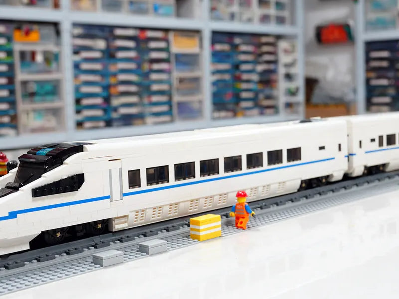 CRH5A Harmony EMU & Platform — Custom MOC by G.S for CLICK STUDIO | CRH5A和諧號動車組