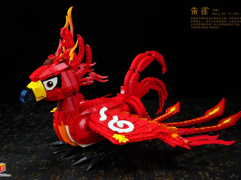 Vermilion Bird Juvenile Form — Custom MOC by G.S for CLICK STUDIO | 朱雀幼年版