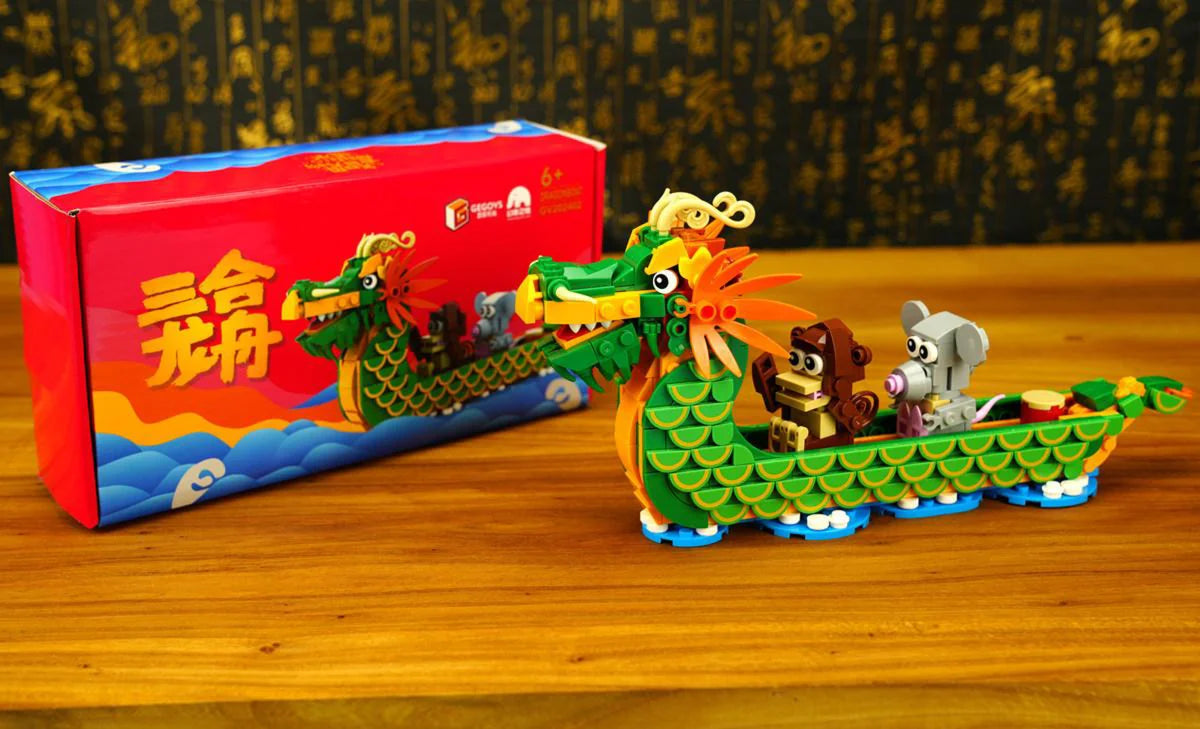 Triple Harmony Dragon Boat | 三合龍舟積木