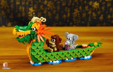 Triple Harmony Dragon Boat | 三合龍舟積木