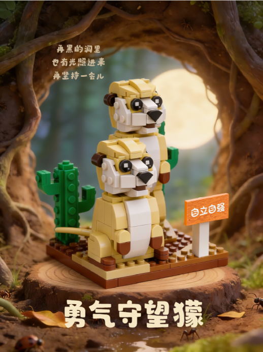 Forest Cuties Series | 森林萌寵系列積木擺件