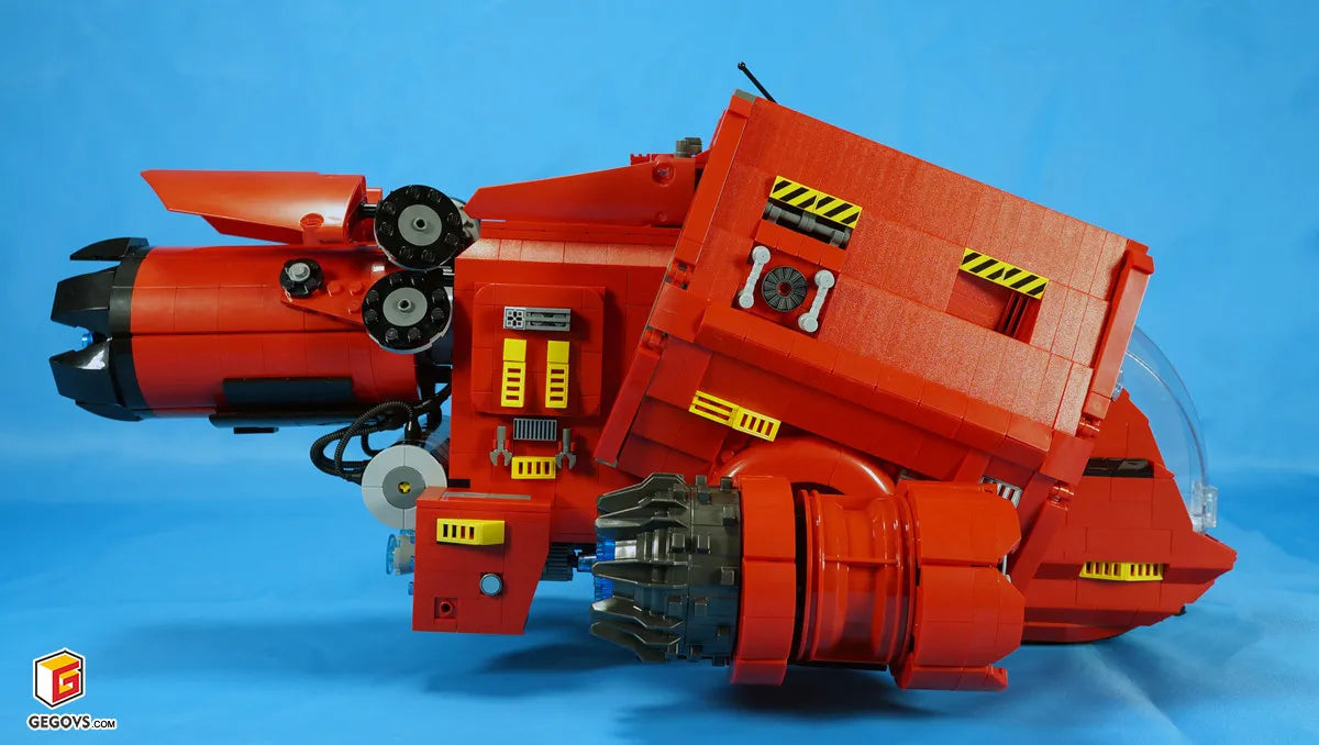 Red Silk Fish Spaceship — Custom MOC by G.S for CLICK STUDIO | 紅綿魚號太空探索船