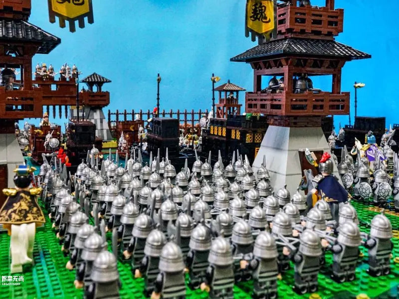 Three Kingdoms Red Cliff Battle Diorama — Custom MOC by G.S for CLICK STUDIO | 三國赤壁積木沙盤
