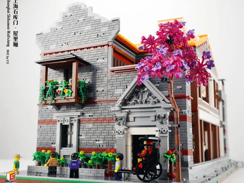 Shanghai Shikumen Wulixiang — Custom MOC by G.S for CLICK STUDIO | 上海石庫門屋里厢