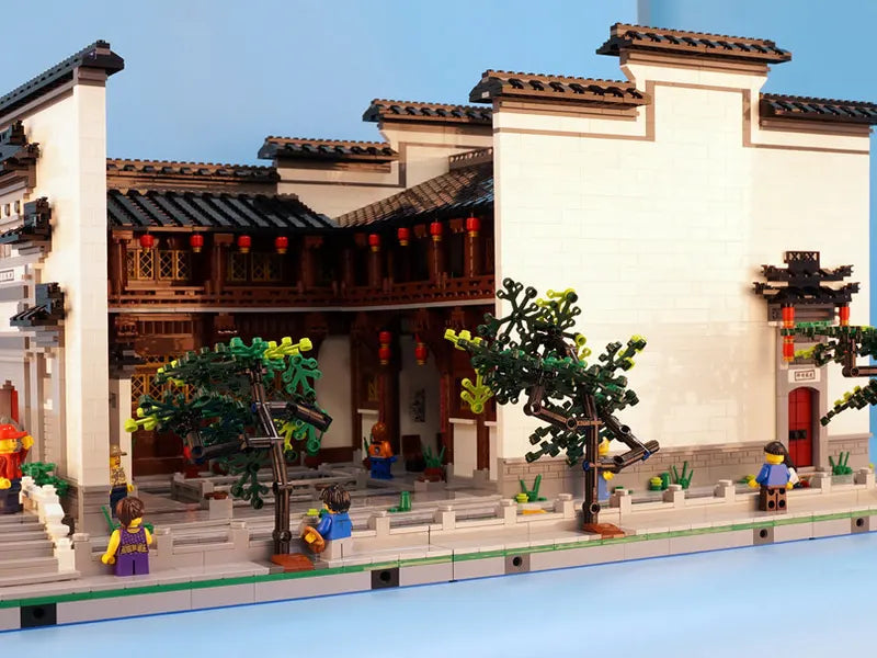 Wannan Dwelling Sishui Guitang — Custom MOC by G.S for CLICK STUDIO | 皖南民居四水歸堂