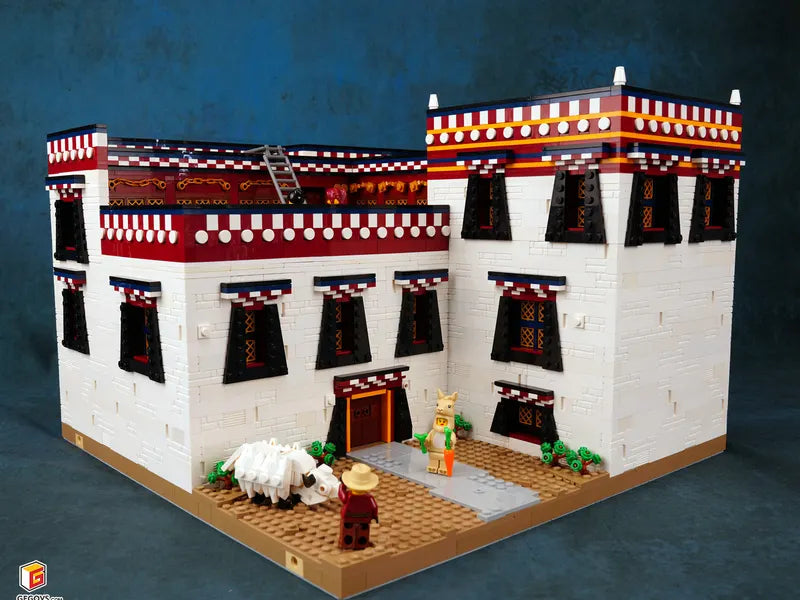 Tibetan Dwelling — Custom MOC by G.S for CLICK STUDIO | 中華民居系列藏式民居